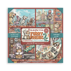 Stamperia - Furry Friends 2 - 12"x12" Single Faced Scrapbooking Pad